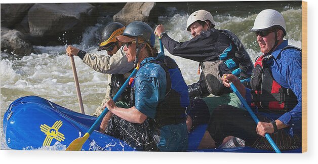 Raft Wood Print featuring the photograph 1st Place Team by Britt Runyon