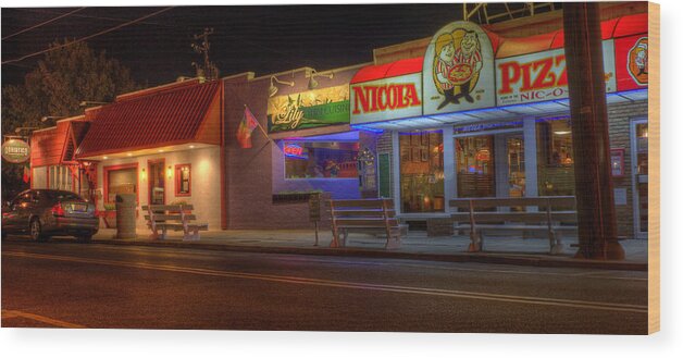 Lily Thai Cuisine Wood Print featuring the photograph Lily Thai Cuisine Rehoboth Beach by David Dufresne