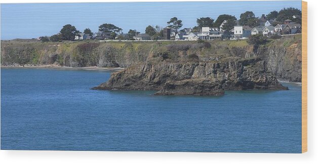 Mendocino Wood Print featuring the photograph Mendocino #5 by Lisa Dunn