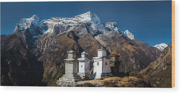 Nepal Wood Print featuring the photograph Kongde Ri by Owen Weber