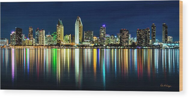 San Diego California Wood Print featuring the photograph Still of the Night by Dan McGeorge