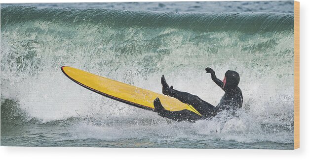 Surfer Wood Print featuring the photograph The End by David Kay