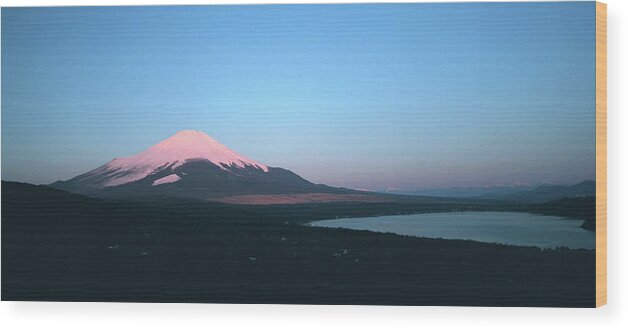 Scenics Wood Print featuring the photograph Morning Glow Of Mt. Fuji by Jun Okada