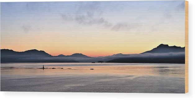 Seascape Wood Print featuring the photograph Seascape Dawn by FD Graham