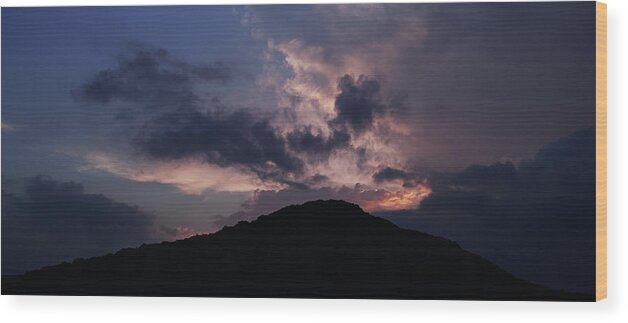 Storm Clouds Wood Print featuring the photograph Storm warning by Karine GADRE