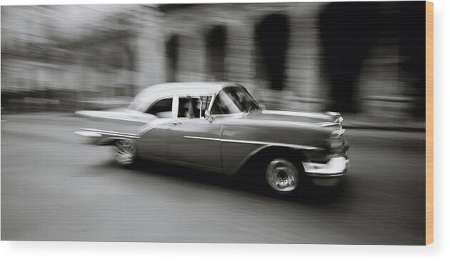 American Car Wood Print featuring the photograph The Zen Of Havana by Shaun Higson