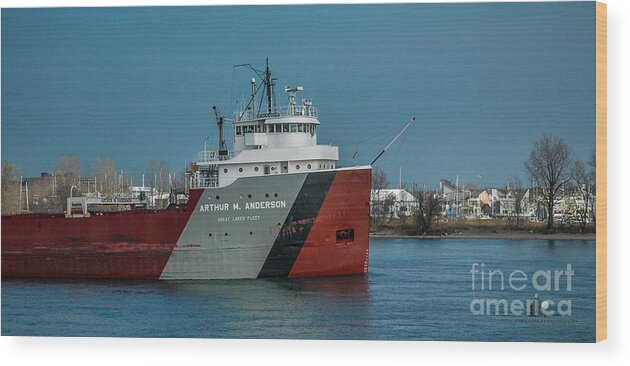 Ship Wood Print featuring the photograph Arthur M Anderson by Ronald Grogan