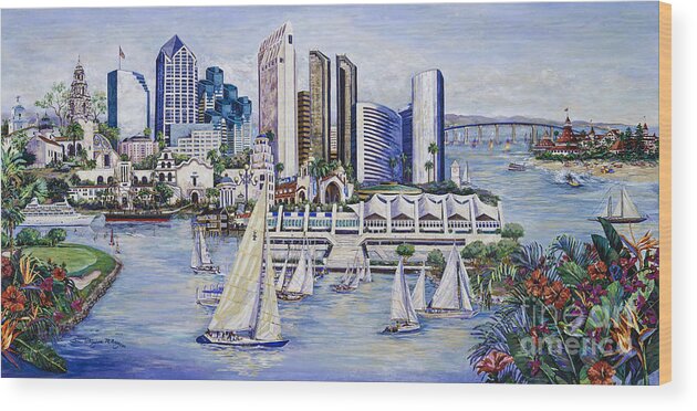 Sue Wood Print featuring the painting Convis Convention Center by Glenn McNary