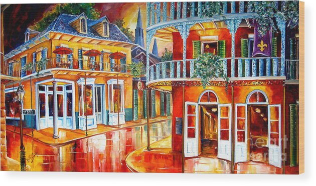 New Orleans Wood Print featuring the painting Divine New Orleans by Diane Millsap