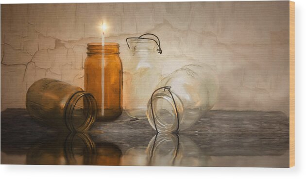 Light Wood Print featuring the photograph Enlightened by Robin-Lee Vieira