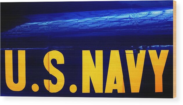 Navy Wood Print featuring the photograph Global Force by Benjamin Yeager