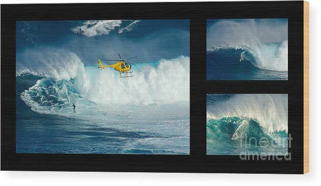 Surfing Wood Print featuring the photograph Living The Dream No Caption by Bob Christopher