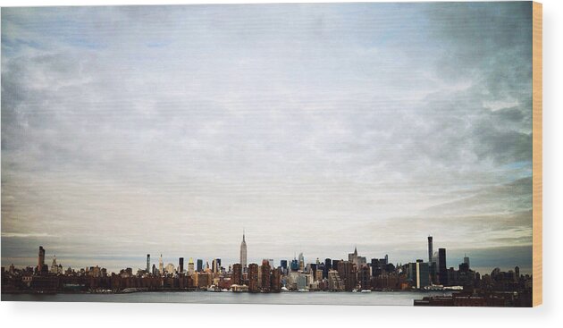 Skyline Wood Print featuring the photograph Manhattan NY by Natasha Marco