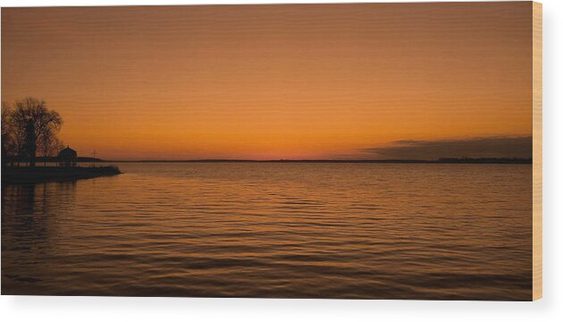 Canada Wood Print featuring the photograph Sunrise over the Lake of Two Mountains - QC by Juergen Weiss