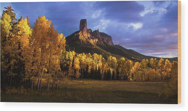 Chimney Rock Wood Print featuring the photograph Chimney Rock Colorado by Ryan Smith