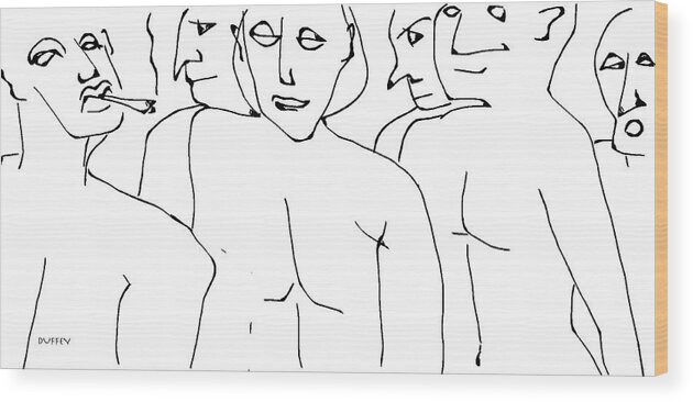 Erotica Wood Print featuring the digital art Everyone Wanted Tony by Doug Duffey