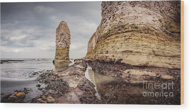 Cliffs Wood Print featuring the photograph Flamborough Head, North Yorkshire, UK by Mariusz Talarek