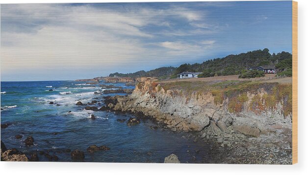 Fort Bragg Wood Print featuring the photograph Fort Bragg Mendocino County California by Wernher Krutein