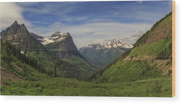 Landscape Wood Print featuring the photograph Glacial Views by Jared Perry