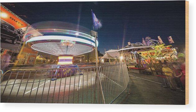 Houston Wood Print featuring the photograph Houston Texas Live Stock Show and Rodeo #11 by Micah Goff