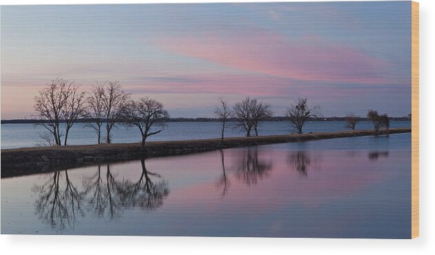 Lake Wood Print featuring the photograph Lake Overholser Sunset by Jonas Wingfield