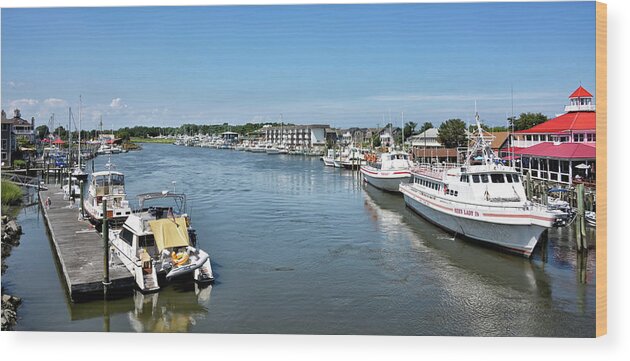 Lewes Wood Print featuring the photograph Lewes Delaware by Brendan Reals