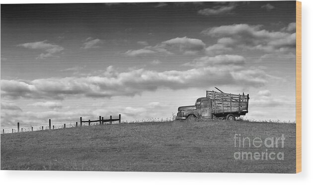 Floyd Wood Print featuring the photograph Out for Delivery in Floyd Virginia by T Lowry Wilson