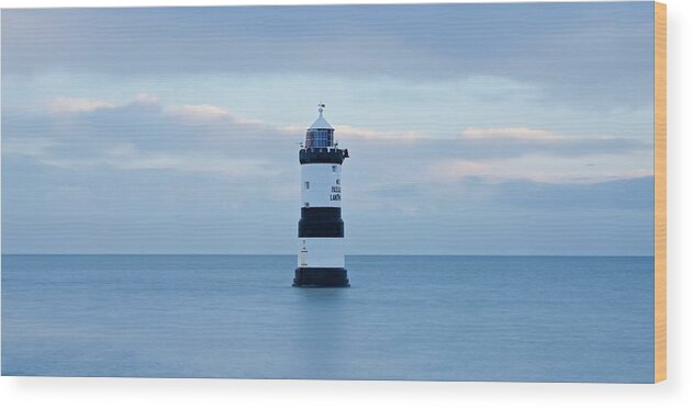 Penmon Lighthouse Wood Print featuring the photograph Penmon Lighthouse by Stephen Taylor