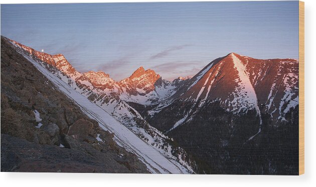 Crest One Wood Print featuring the photograph The Crestone Group by Aaron Spong