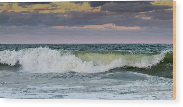 Ocean Wood Print featuring the photograph Tranquil Moment by Mary Anne Delgado