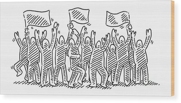Cheering Crowd Group Of People Celebration Drawing High-Res Vector Graphic  - Getty Images
