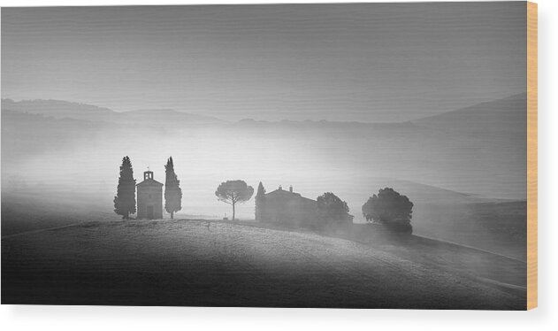 Chapel Wood Print featuring the photograph Early Morning by Peter Boehringer