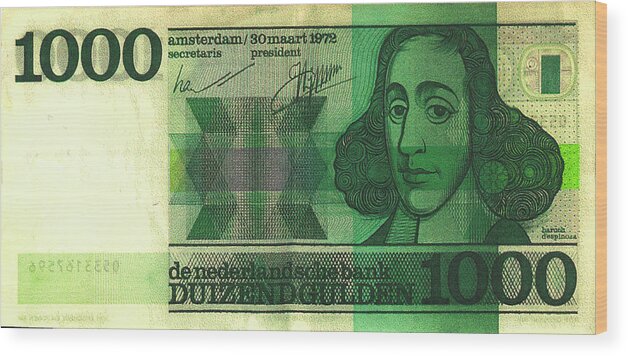 Hollandse Bankbiljetten Wood Print featuring the digital art Rug by Luc Van de Steeg