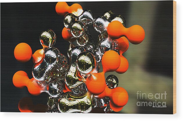Metaballs Wood Print featuring the digital art Silver Tango by William Ladson