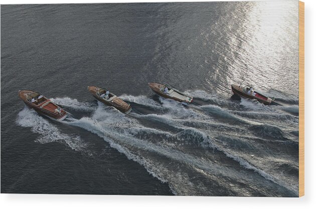 Riva Wood Print featuring the photograph Riva Runabouts #7 by Steven Lapkin