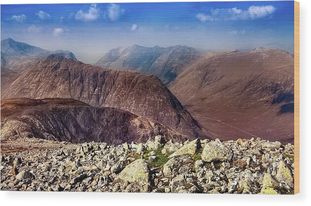 Glencoe Wood Print featuring the photograph Glencoe #1 by Kype Hills