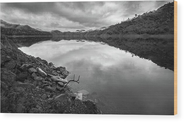 Extreme Terrain Wood Print featuring the photograph Lake Berryessa California #4 by Mike Fusaro