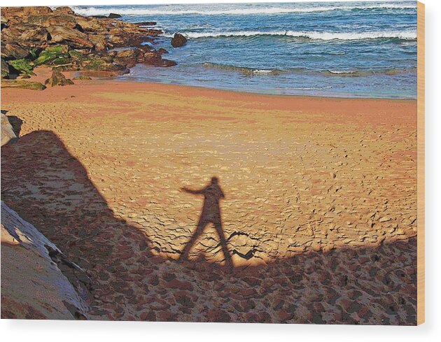 Australia Wood Print featuring the photograph Out of the Shadow by Ankya Klay