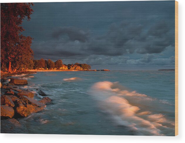 2x3 Wood Print featuring the photograph At Sun's First Break by At Lands End Photography