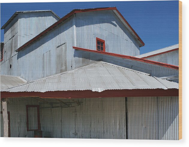 Burton Wood Print featuring the photograph Corrugations 2 by Kerry Beverly