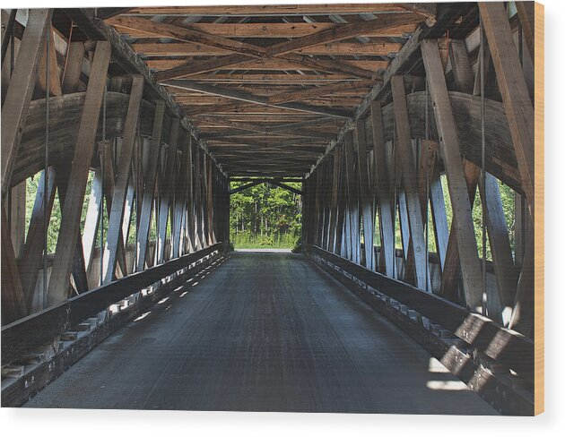 2x3 Wood Print featuring the photograph Mechanicsville Road Bridge Interior by At Lands End Photography