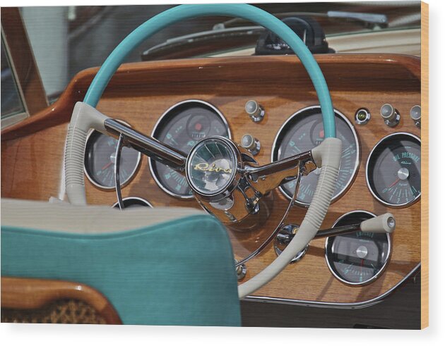 Boat Wood Print featuring the photograph Riva Dash #1 by Steven Lapkin