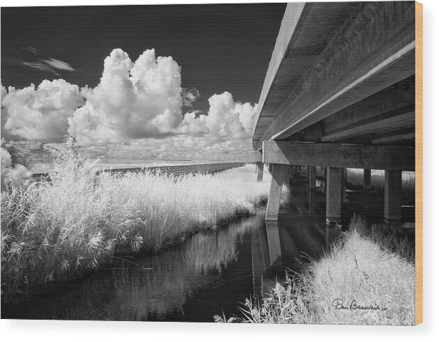 Bridge Wood Print featuring the photograph Virginia Dare Bridge 6303 by Dan Beauvais