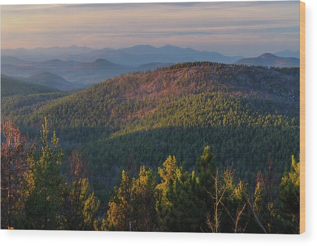 Adirondack Forest Preserve Wood Print featuring the photograph Mountain View by Bob Grabowski