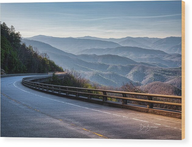 Great Smoky Mountains National Park Wood Print featuring the photograph Viaduct #9937 by Dan Beauvais