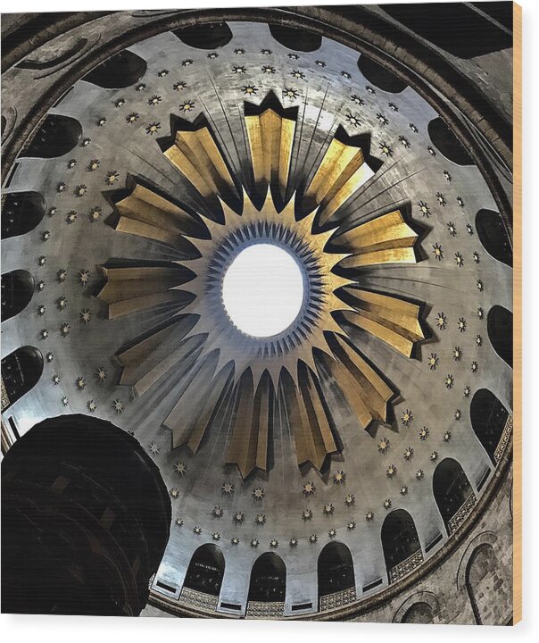 East Jerusalem Wood Print featuring the photograph Church of the Holy Sepulchre by Al Swasey