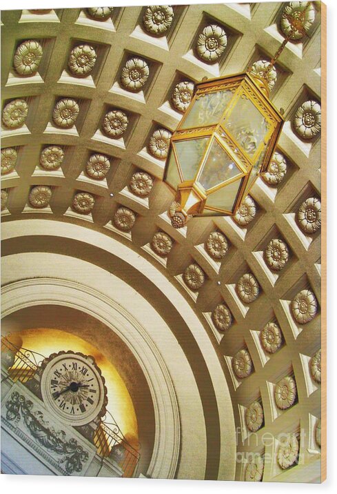 Clocks Wood Print featuring the photograph 135 P M 3 Of 3 Series by John King I I I