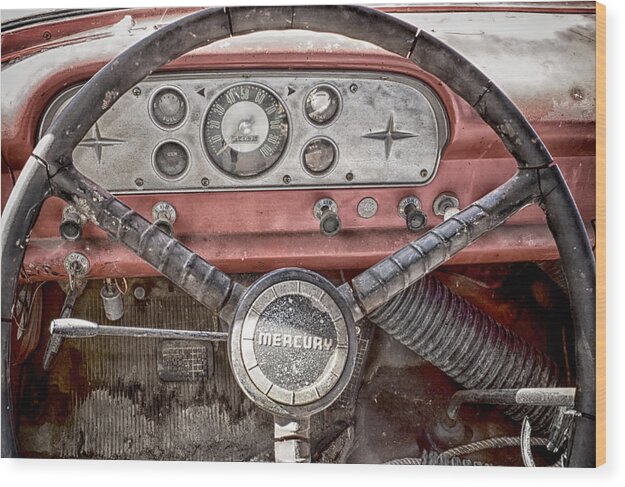 Dash Wood Print featuring the photograph Low Mileage Mercury by Trever Miller