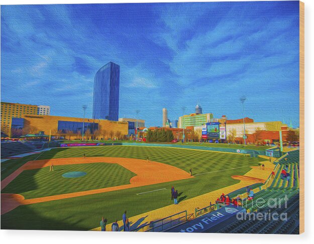 Victory Field Wood Print featuring the photograph Victory Field 2 by David Haskett II