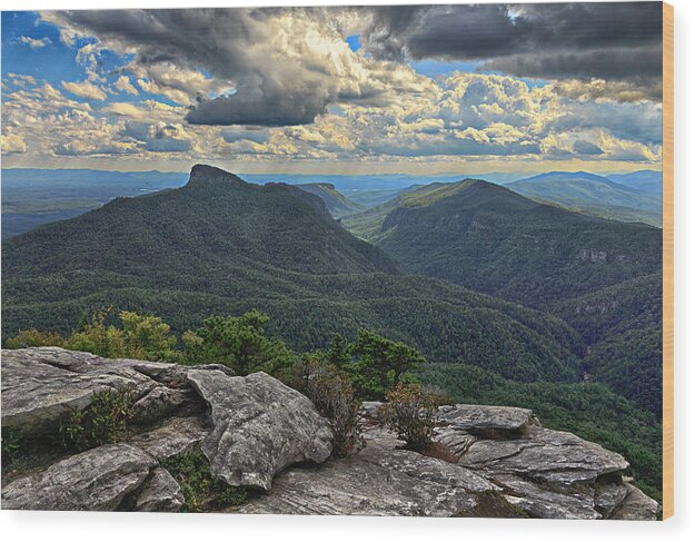 Linville Gorge Wood Print featuring the photograph The Gorge #1 by Kevin Senter